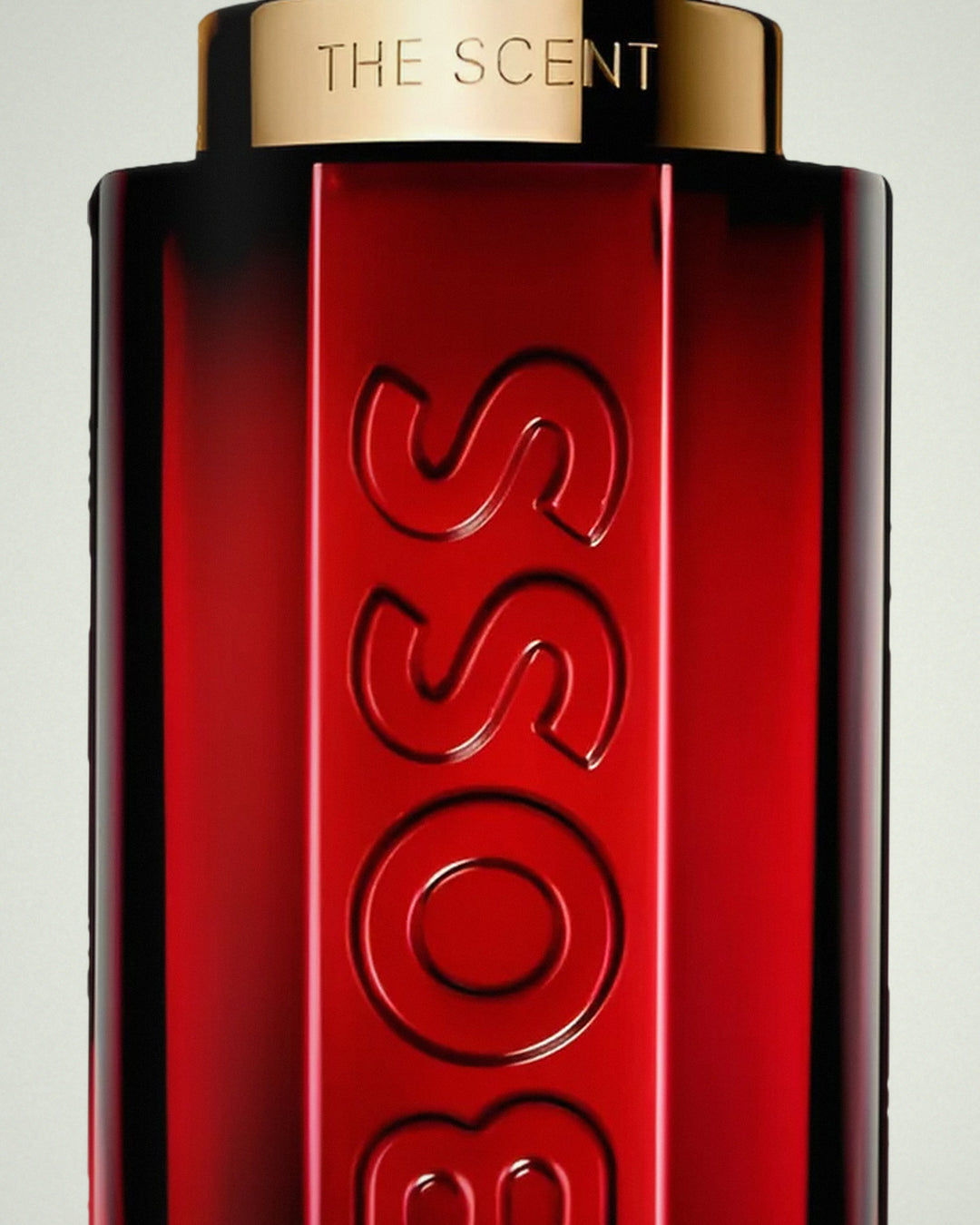 Detalle del frasco de Boss The Scent Elixir de Hugo Boss