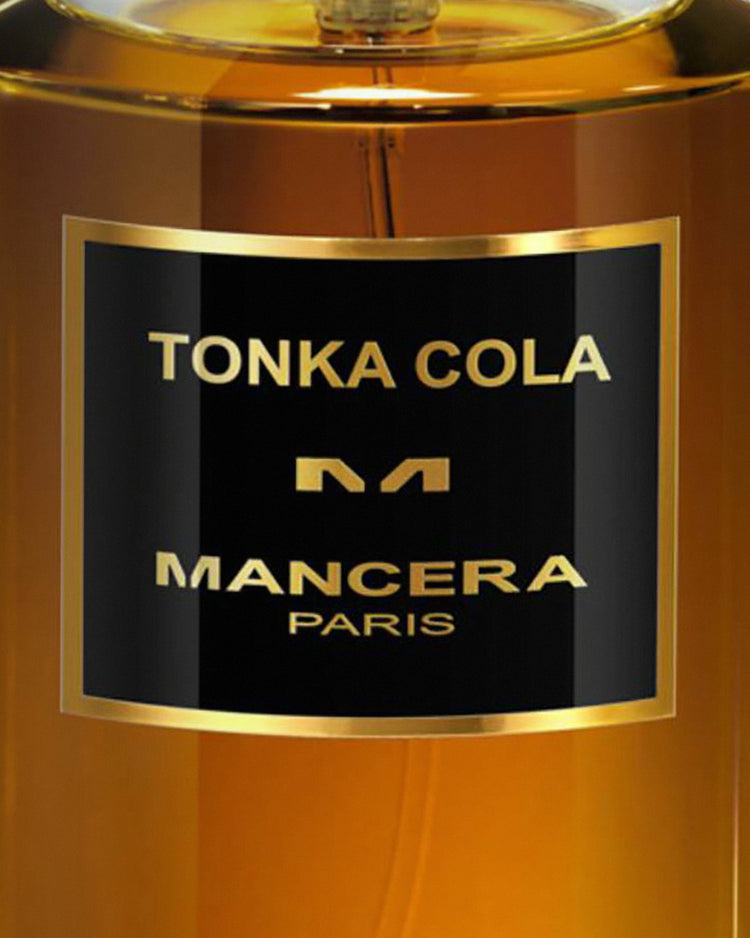 Detalle de la etiqueta de Tonka Cola de Mancera