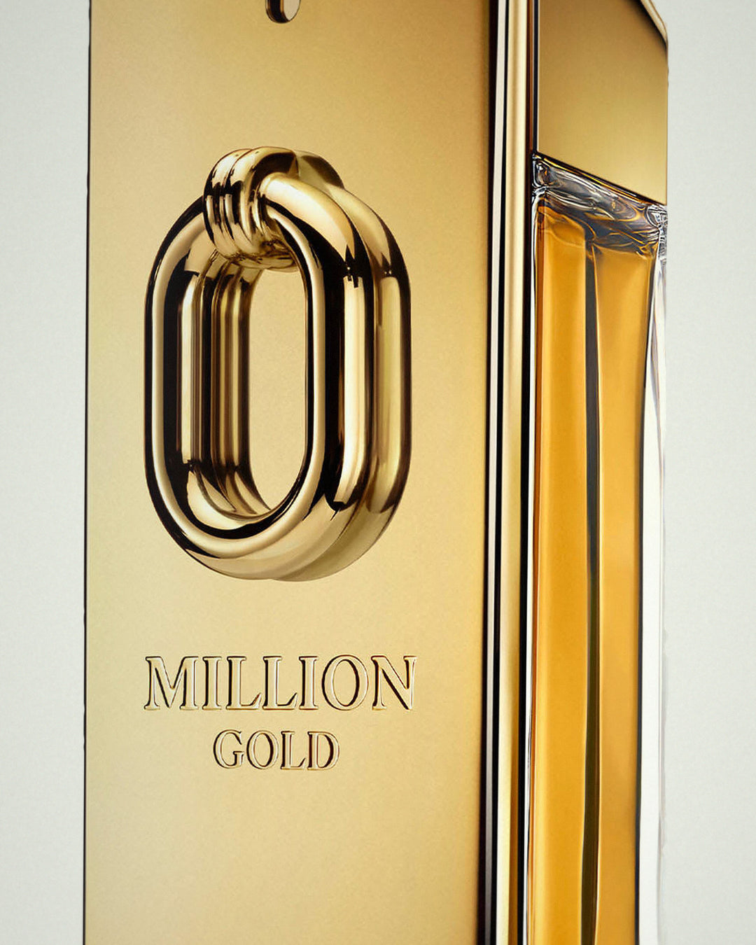 Detalle del frasco de Million Gold de Rabanne