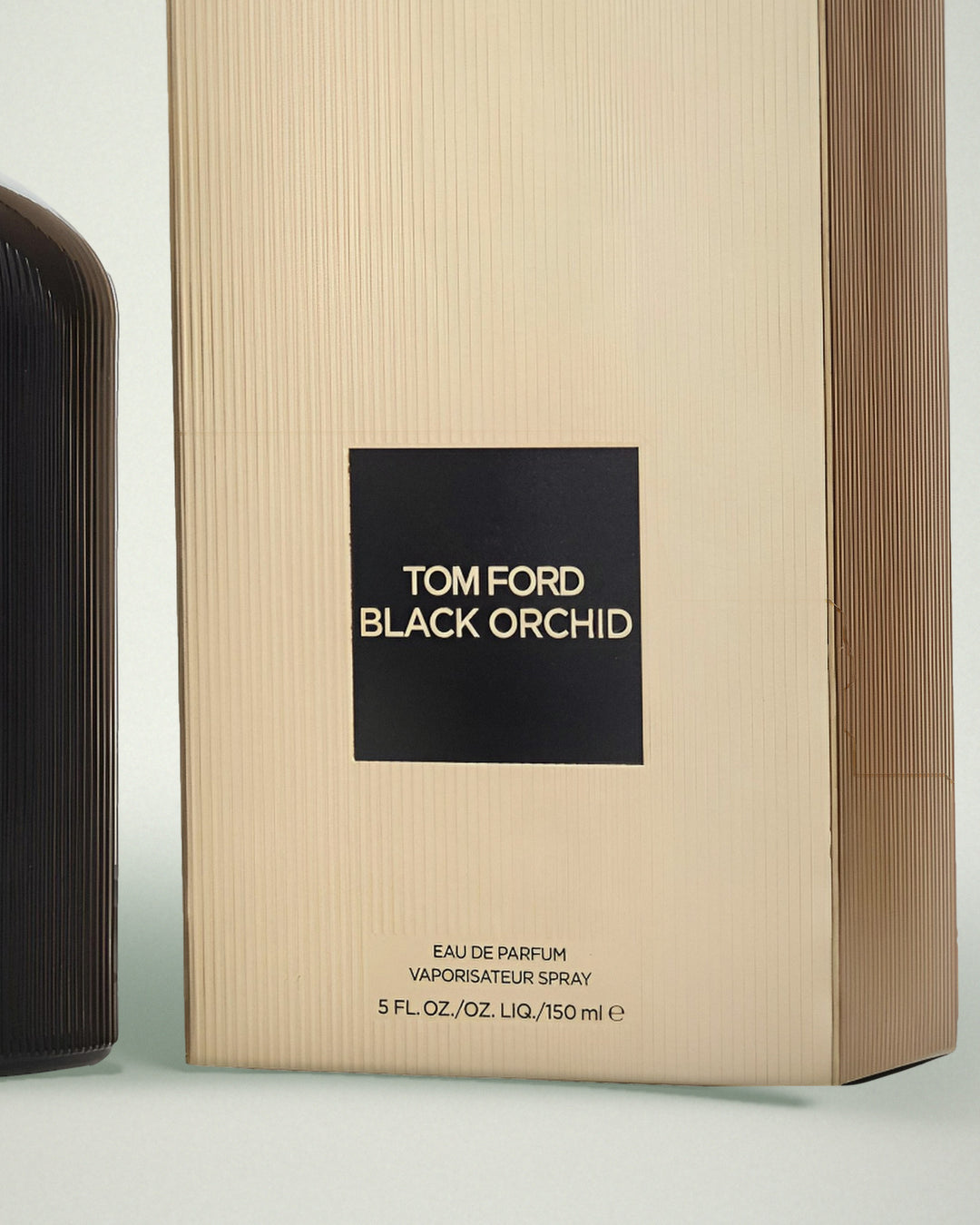Detalle de la caja de Black Orchid de Tom Ford