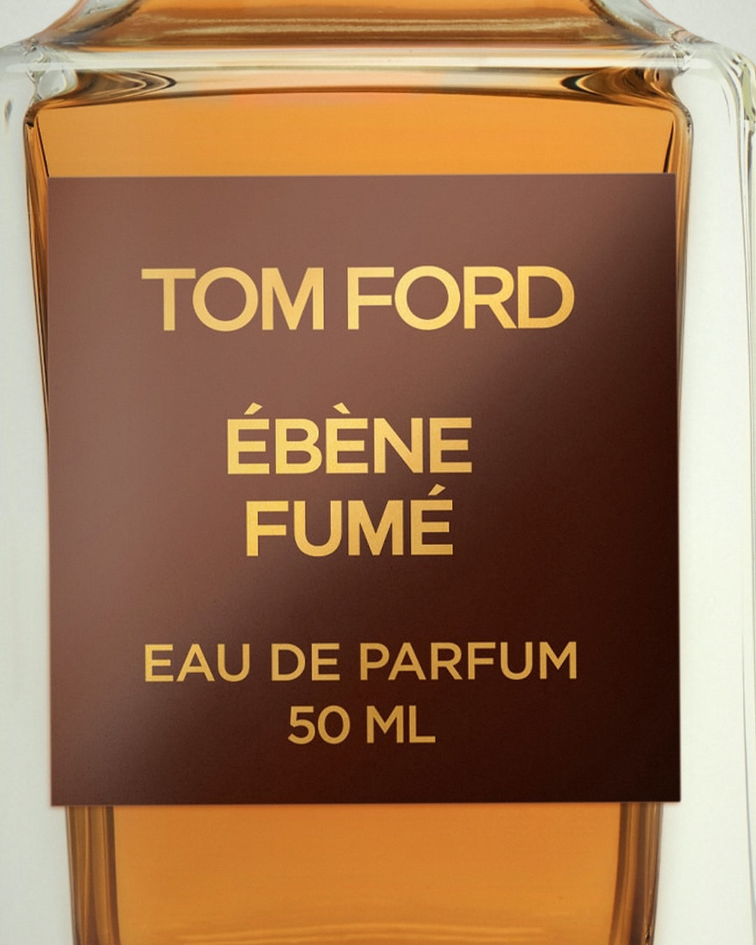 Detalle de la etiqueta de Ébène Fumé de Tom Ford