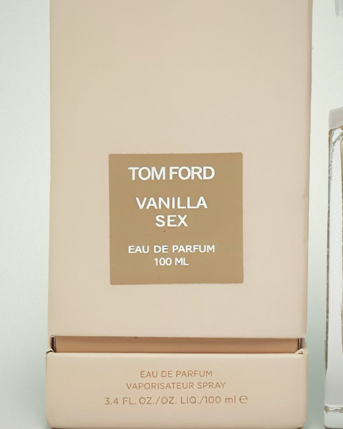 Detalle de la caja de Vanilla Sex de Tom Ford, 100 ml