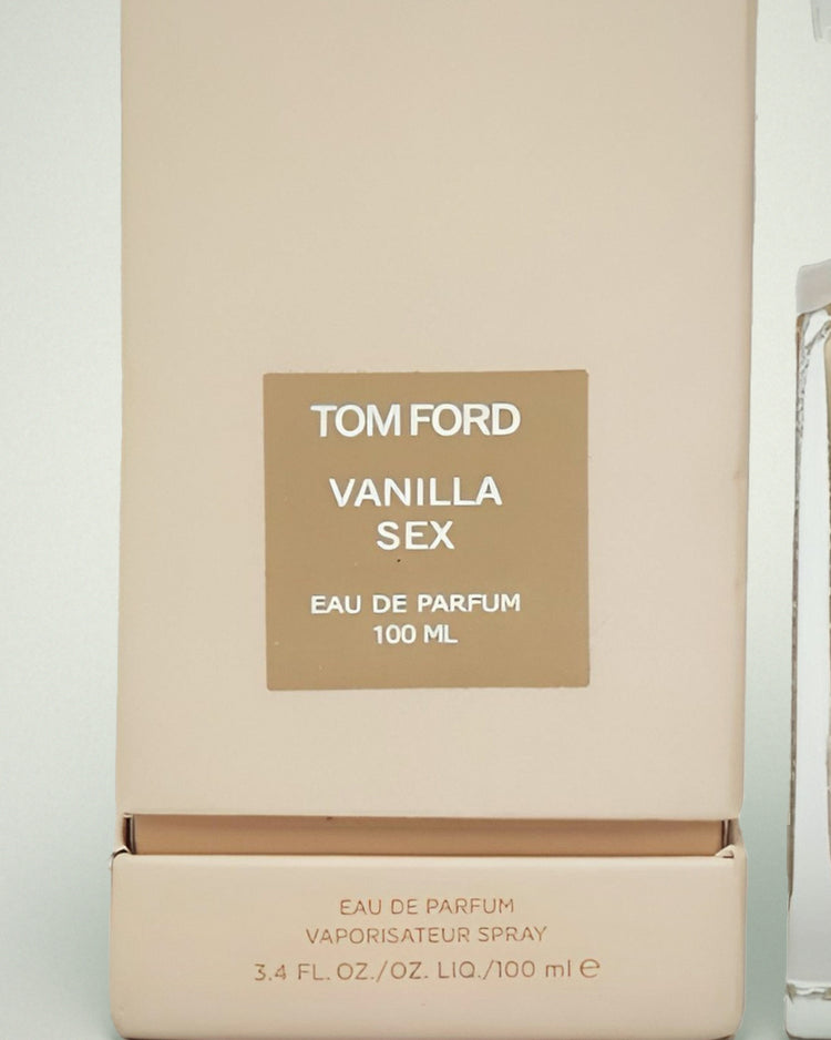 Detalle de la caja de Vanilla Sex de Tom Ford, 100 ml