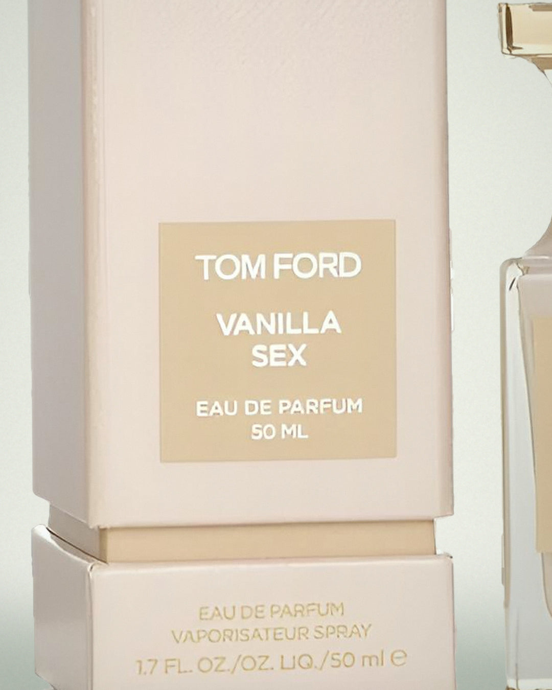 Detalle de la caja de Vanilla Sex de Tom Ford, 50 ml